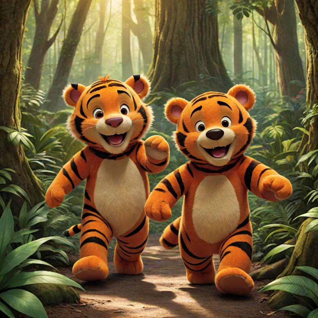The Tiger and the Bear: A Friendship Beyond the Forest