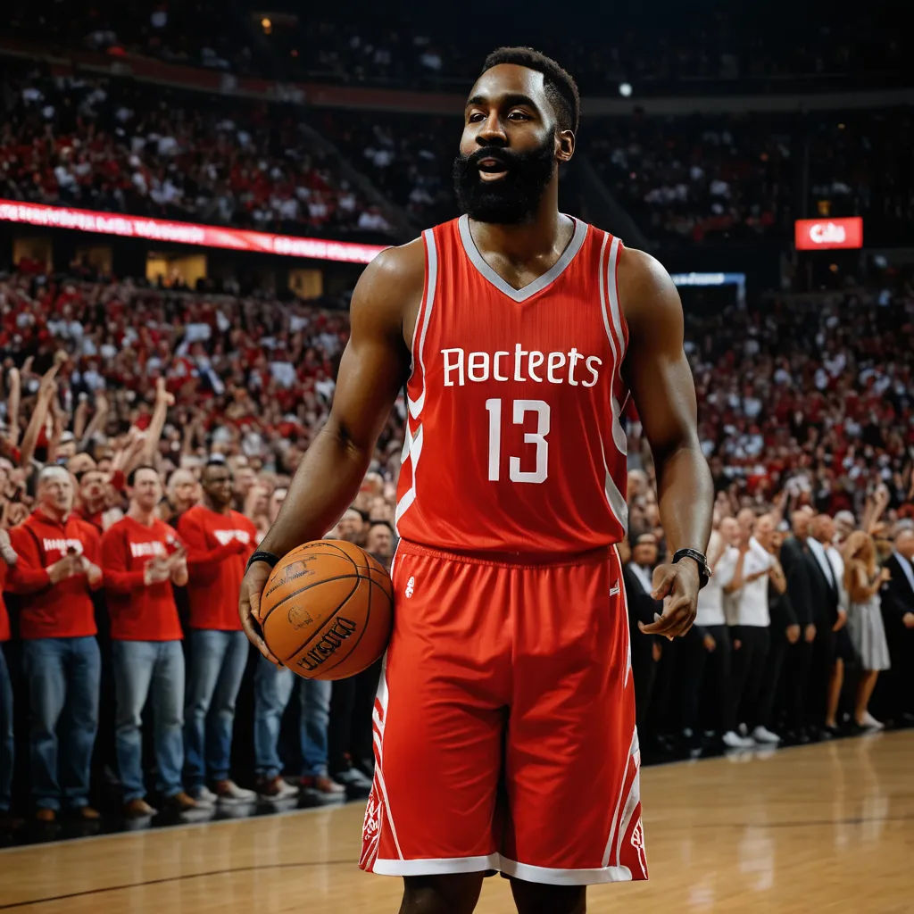 a man holding a basketball in front of a crowd of people on a court with a basketball in his hand, process art, a photo, Allan Brooks, deep 3 point perspective