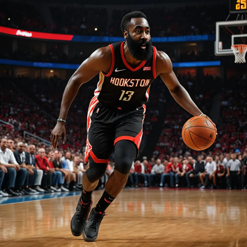 a man dribbling a basketball on a court with a crowd watching him from the sidelines of the court, process art, a stock photo, Dave Arredondo, deep 3 point perspective