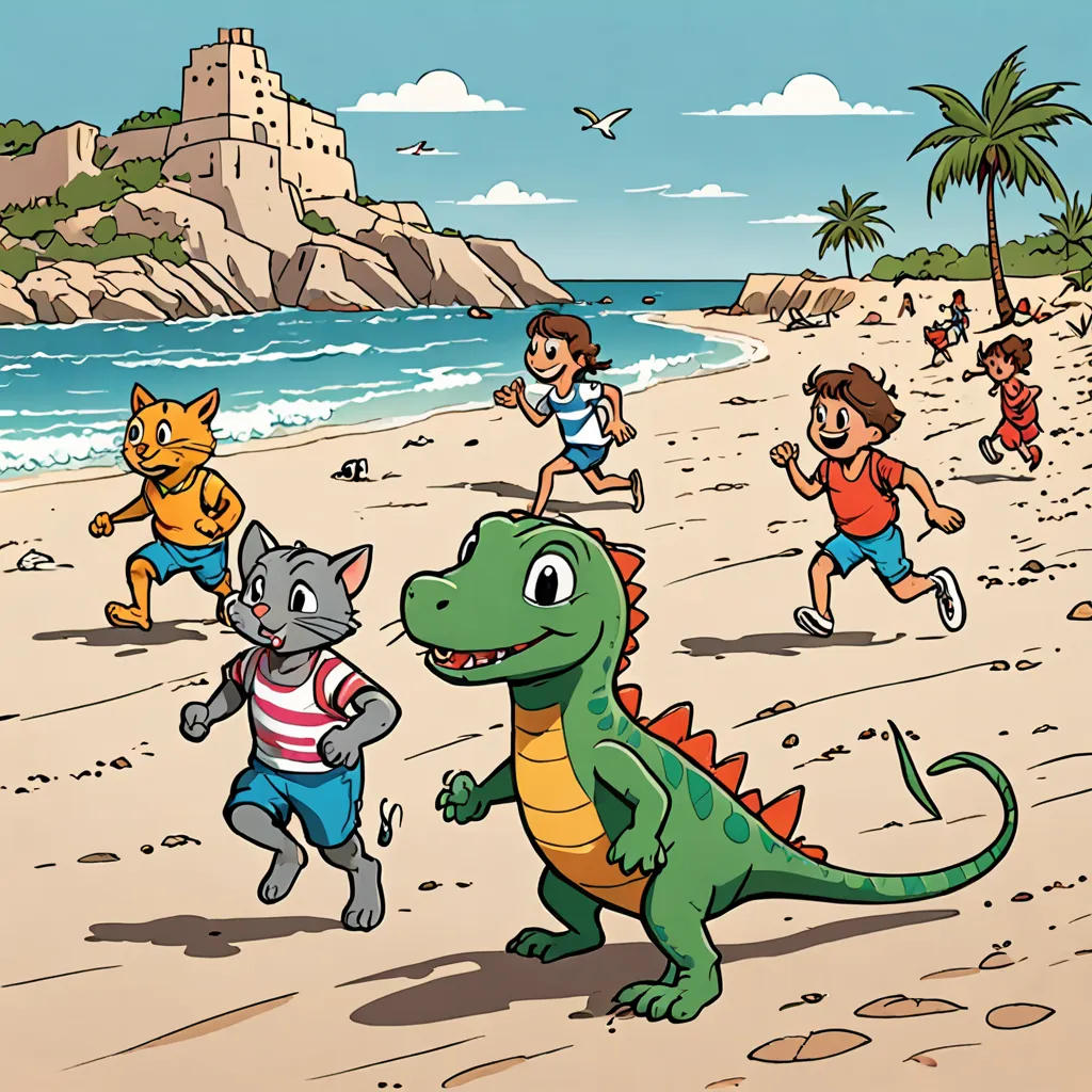 The Lizard and the Cat in Ibiza