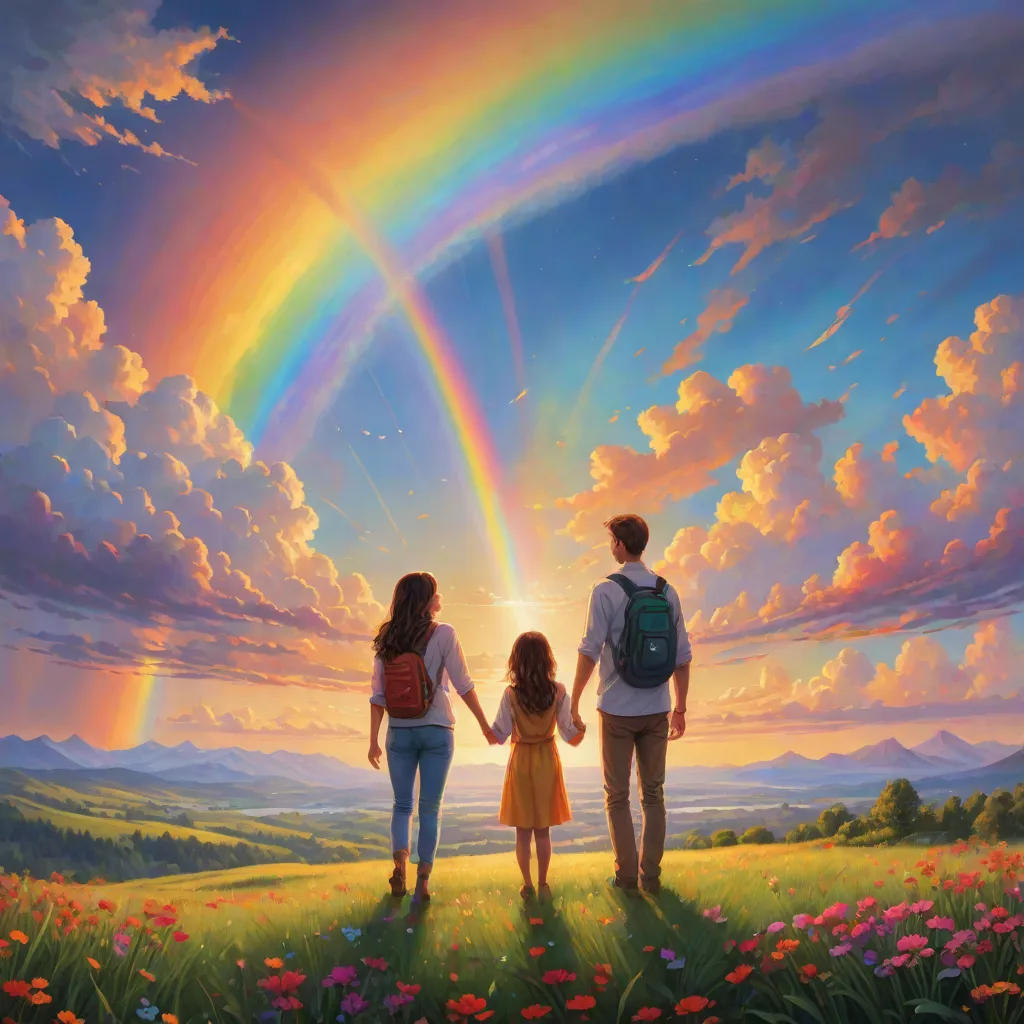 The Magic Rainbow in the Rainforest