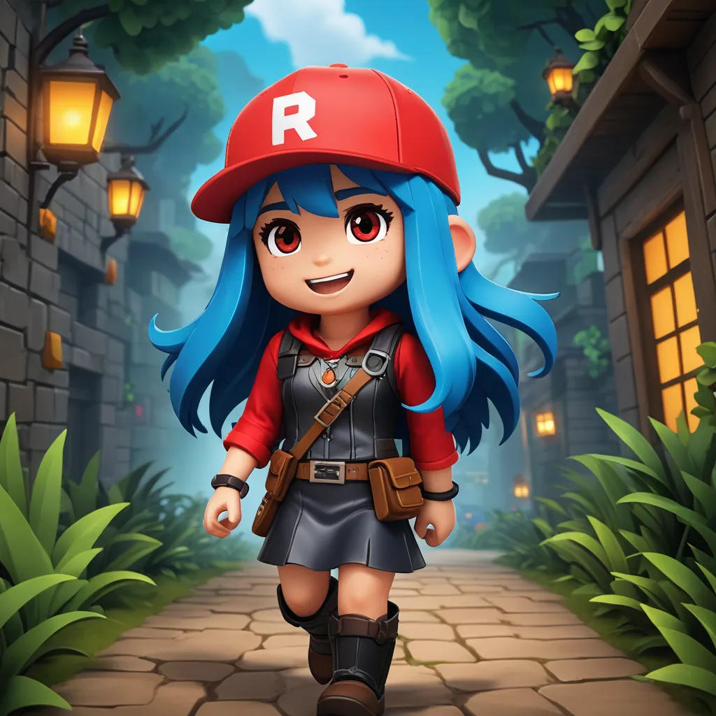 The Blue-haired Roblox Girl