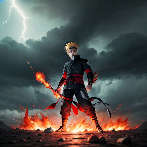 Naruto, Super saiyan, HD, UHD, HDR, Highly detailed