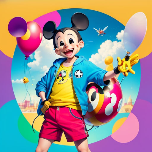 Vector Illustration of Mickey Mouse Editorial Photo - Illustration of  yellow, shorts: 137965016