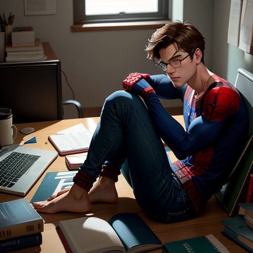 a man sitting on the floor with a laptop and books on the floor next to him and a book on the floor