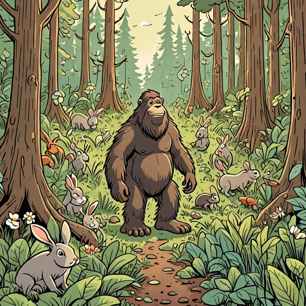 Baby Bigfoot and the Forest Friends