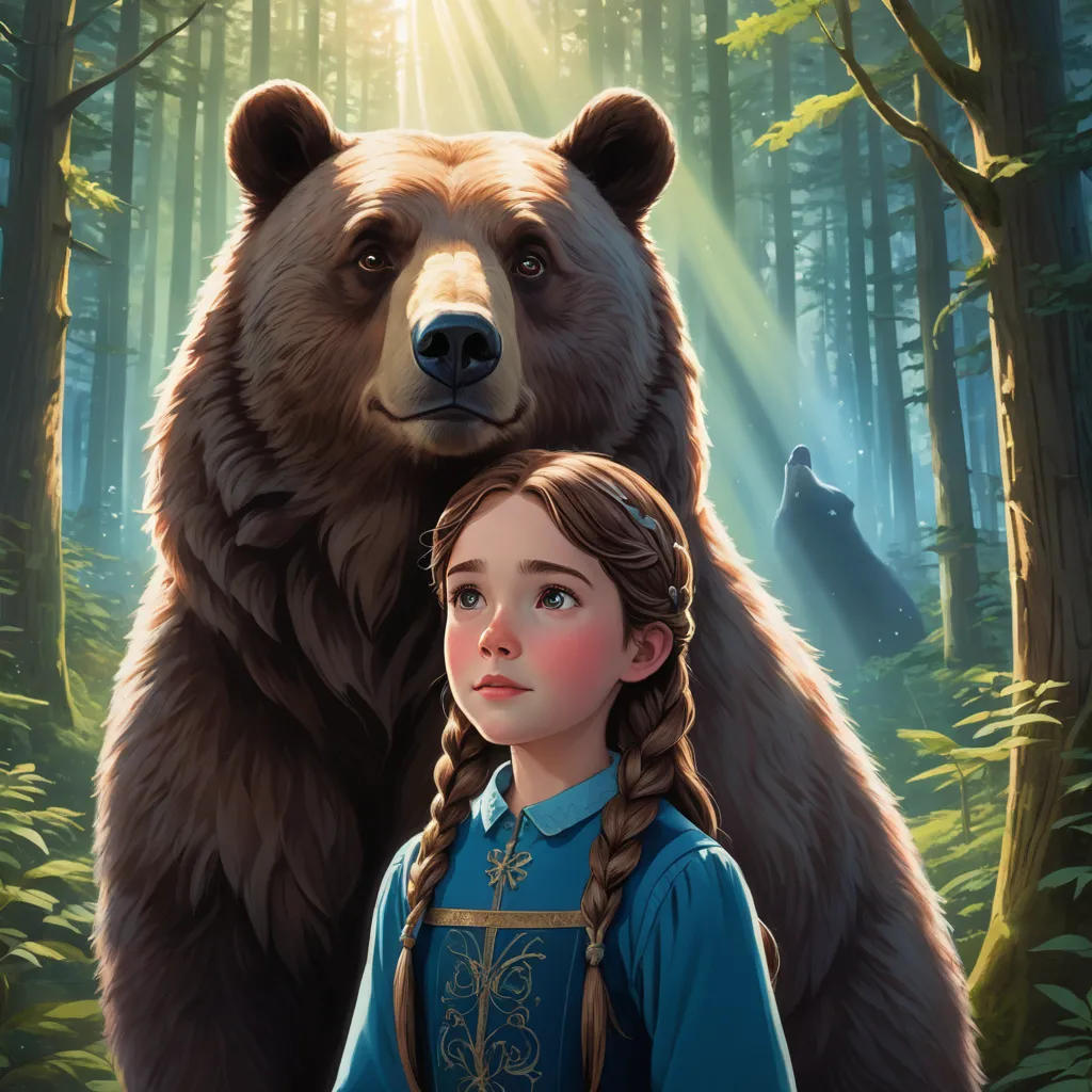 The Adventure of the Girl and the Bear in the Enchanted Forest