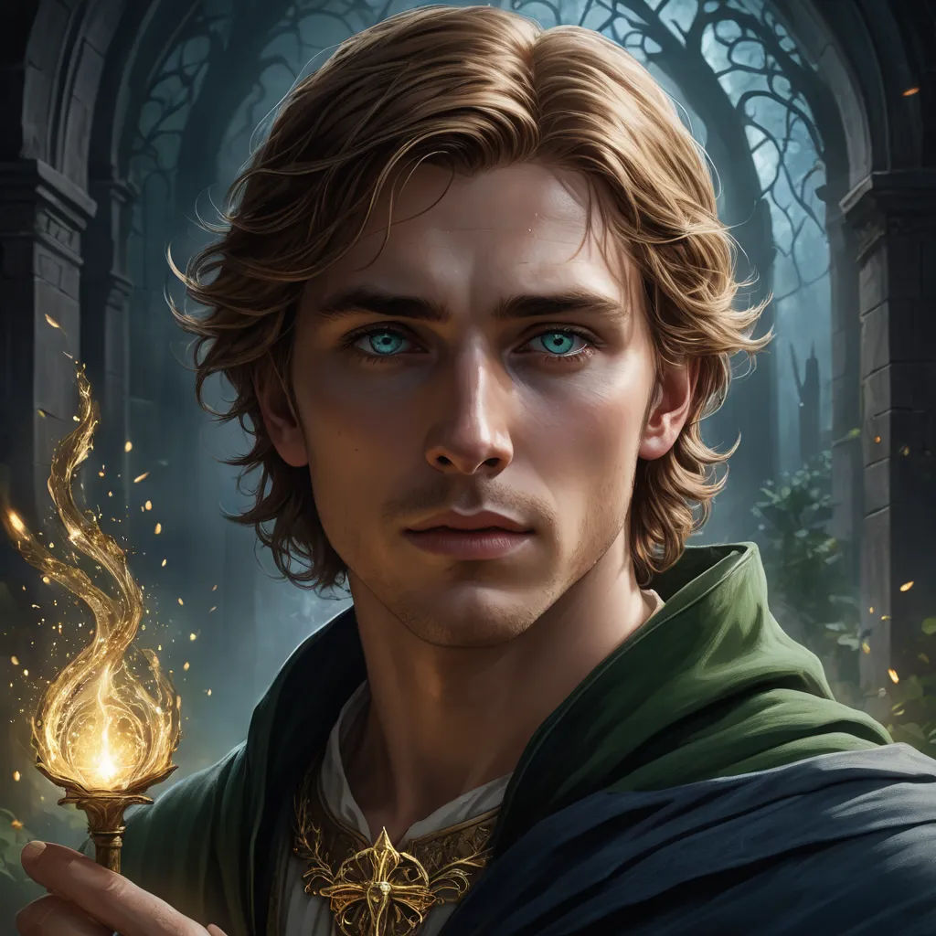 a man holding a lit candle in his hand in front of a building with a clock on it and a clock tower in the background, fantasy art, a character portrait, Cedric Seaut (Keos Masons), epic fantasy character art