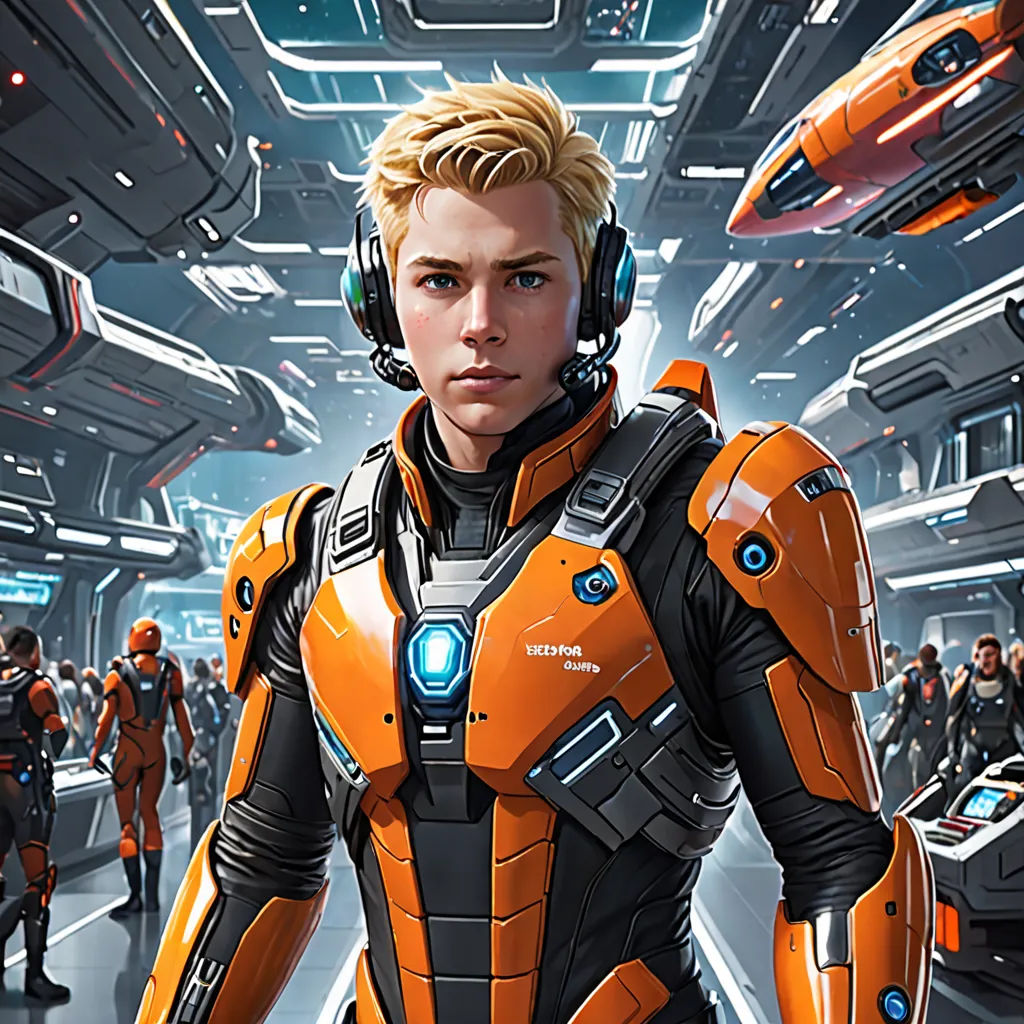 a man in a sci - fi fi suit standing in a sci - fi fi fi fi fi fi fi fi fi fi fi fi fi fi fi fi fi fi fi fi fi fi fi fi fi fi fi fi fi fi, space art, concept art, Aleksi Briclot, key art