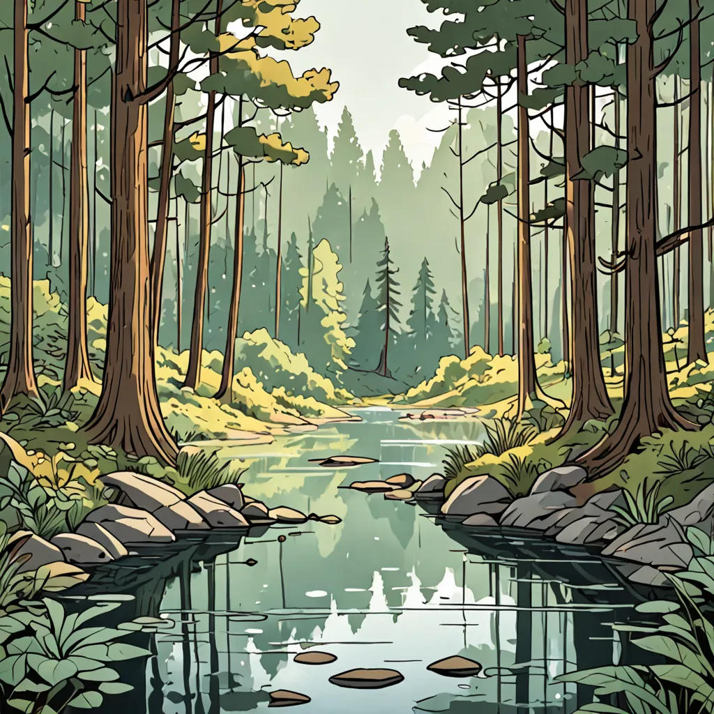 Elara's Quest for Hidden Forest Lake