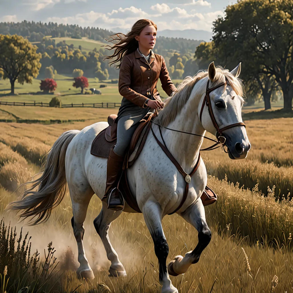 The Girl and the Galloping Stallion