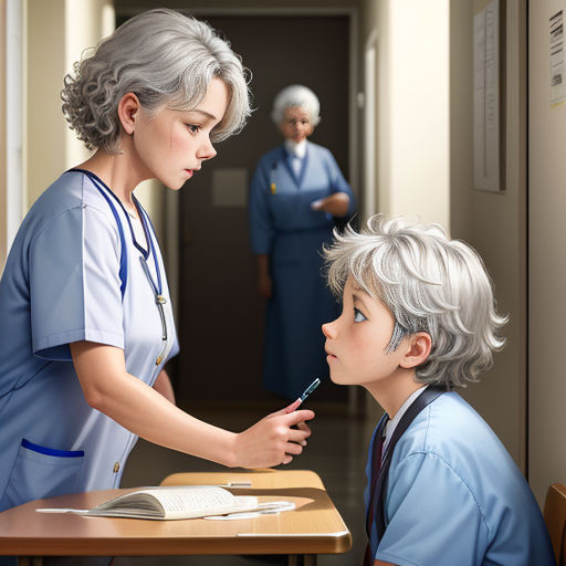 The Sleepy Student and the Exhausted Nurse Granny