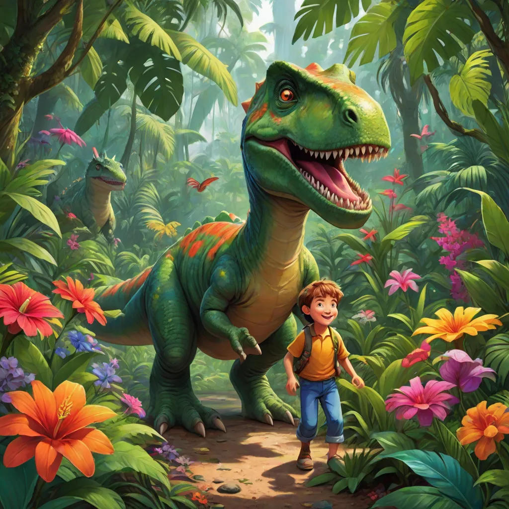 The Friendly Dinosaur and the Lost Boy