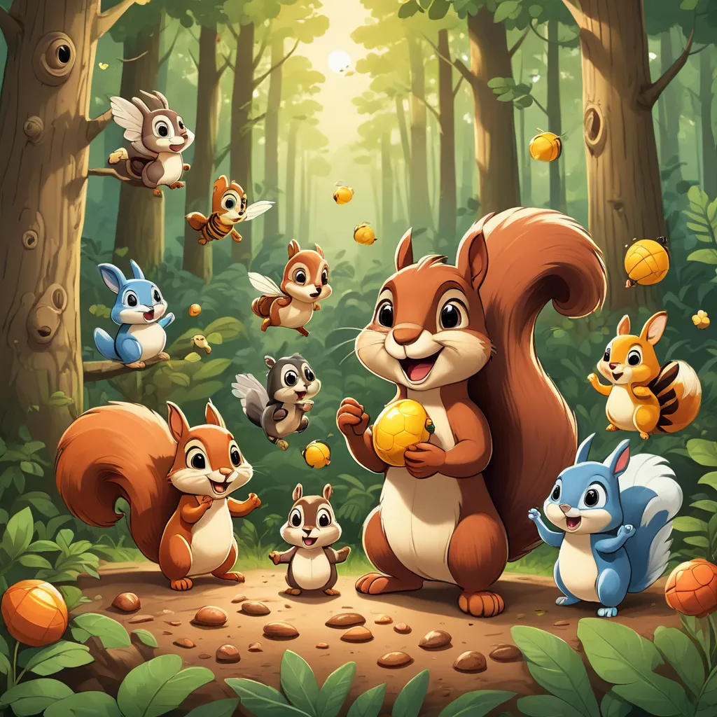 Sammy the Squirrel and the Shiny Acorn
