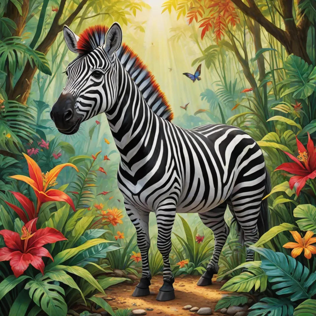 Ziggy the Zebra’s Colorful Stripes