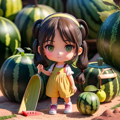 Watermelon Theme - Anime Waifu | Anime, Anime girl, Pretty anime girl