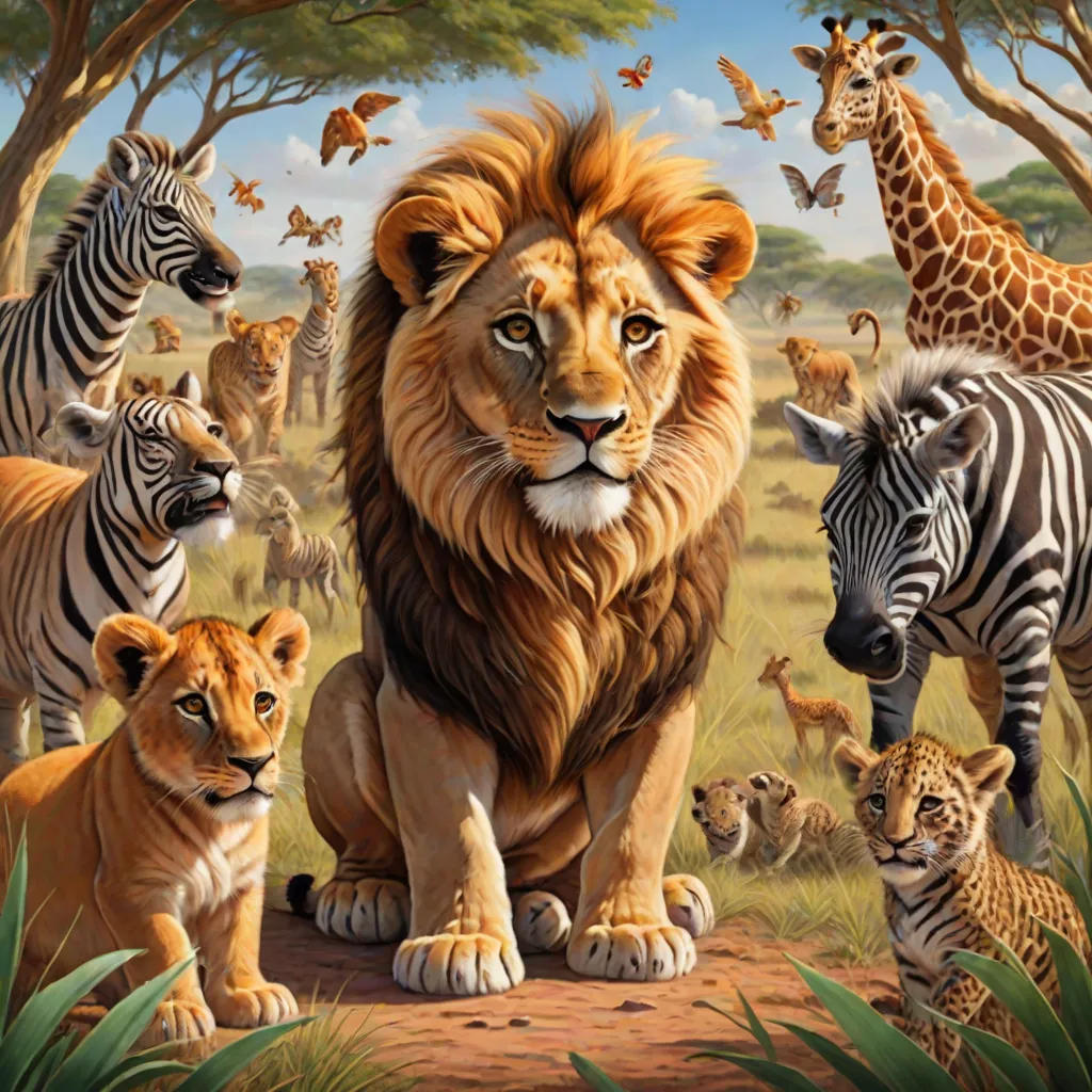 The Mischievous Little Lion