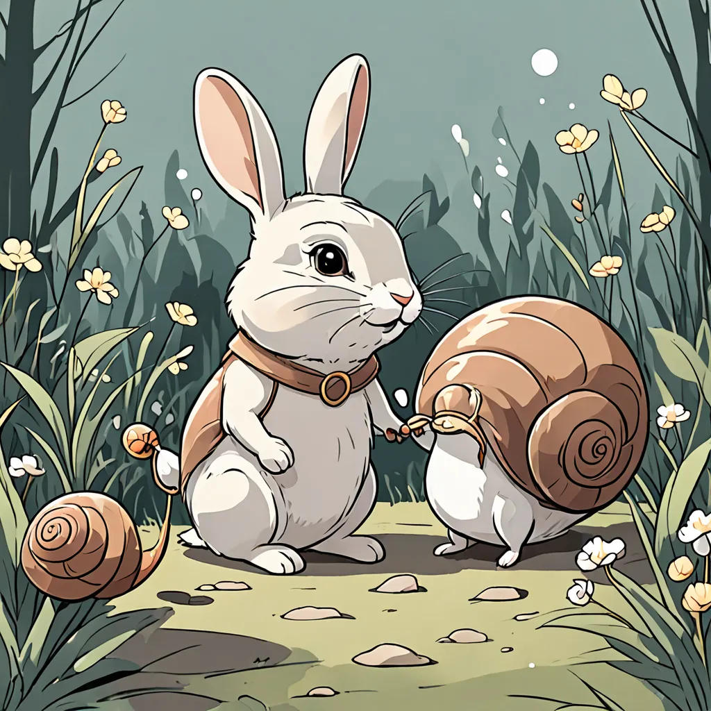 The Brave Rabbit and the Wise Snail