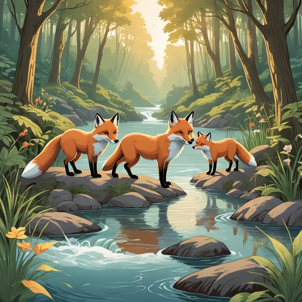 The Foxes and the River