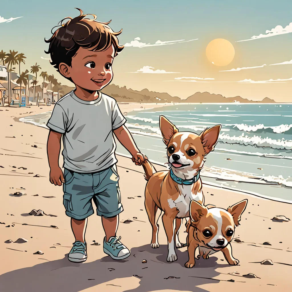 Liam and Chivy's Beach Adventure