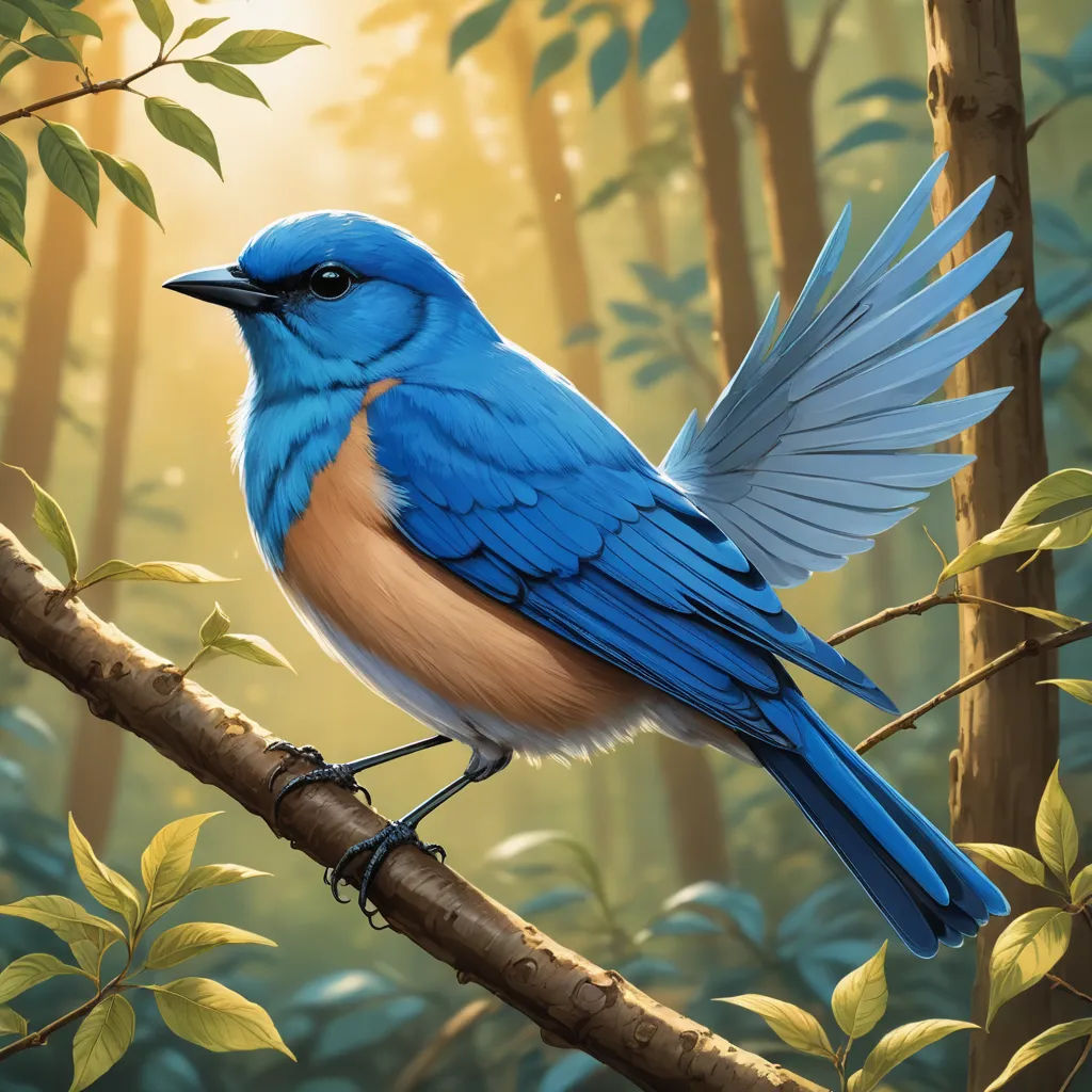 The Blue Bird's Flight