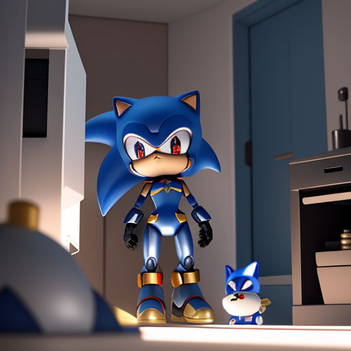 Breezie the hedgehog and Neo Metal Sonic