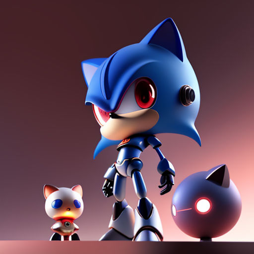 Breezie the hedgehog and Neo Metal Sonic