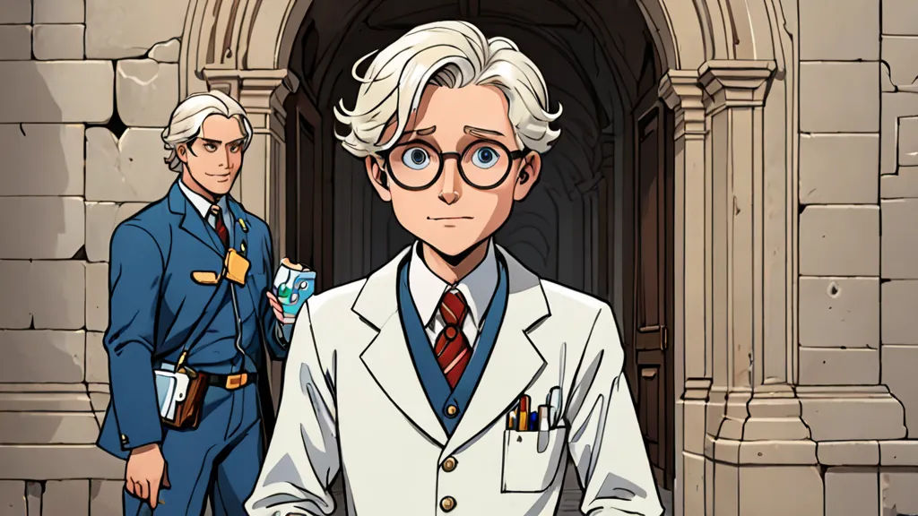 'Oh dear!' he cried, with a little pout, 'My tummy aches, there's no doubt!' The royal doctor was called in haste, to check the prince and his candy taste.