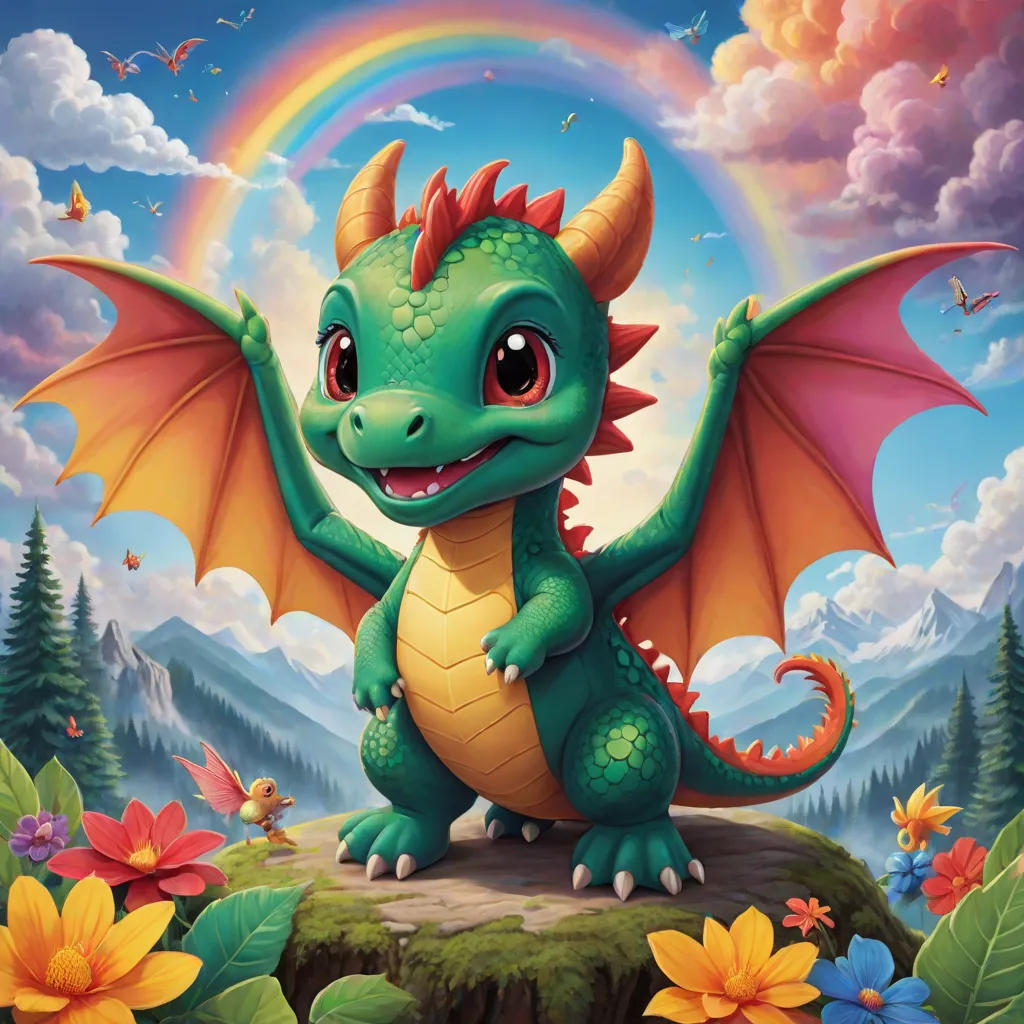 Wiggles the Wobbly: A Baby Dragon's First Flight