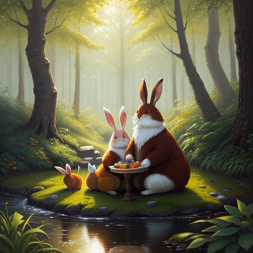 The Story of the Big Fat Rabbit and the Little Skinny Rabbit