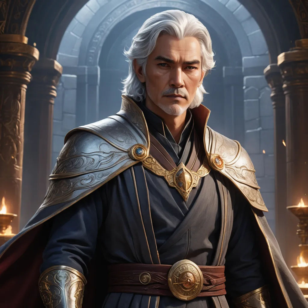 a man in a suit of armor standing in front of a doorway with candles in it and a sword in his hand, fantasy art, a character portrait, Clint Cearley, magic the gathering artwork