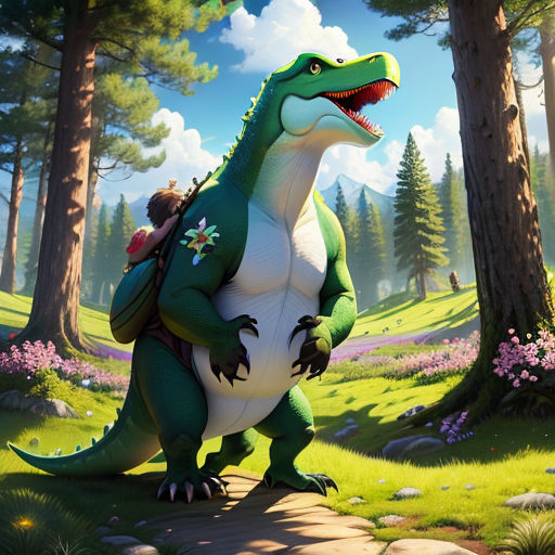 Hugs for Rex the Dinosaur