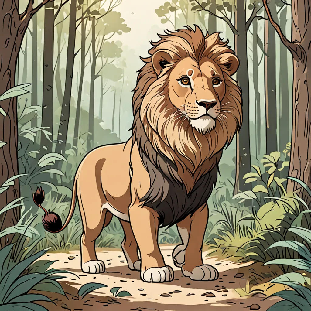 The Brave Lion and the Little Mouse