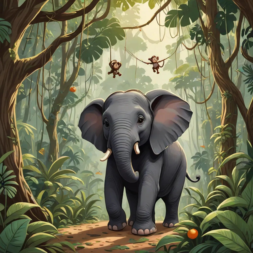 Max shook his head. 'I haven't, but I can help you look! Let's swing through the trees and see if we can spot them.' Ellie followed Max through the dense jungle, hoping to spot her parents from the treetops.