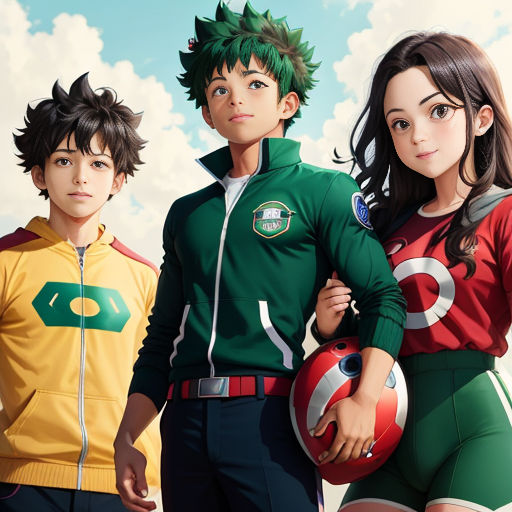 Laid-Back Hero: Witness the Casual Vibe of Izuku Midoriya in this