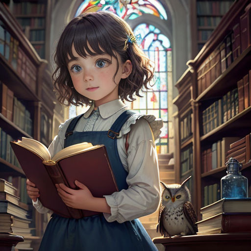 The Guardian of the Magic Library