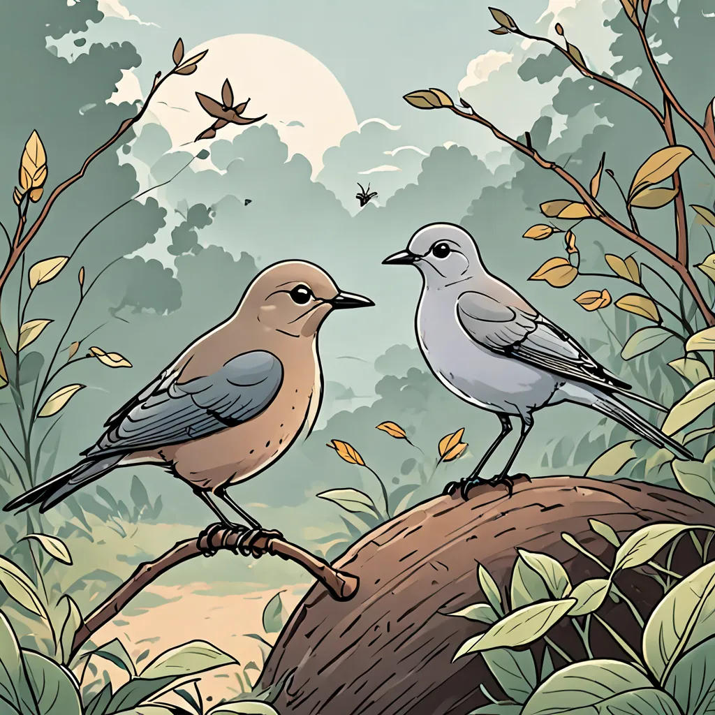 The Brave Ant and the Kind Dove