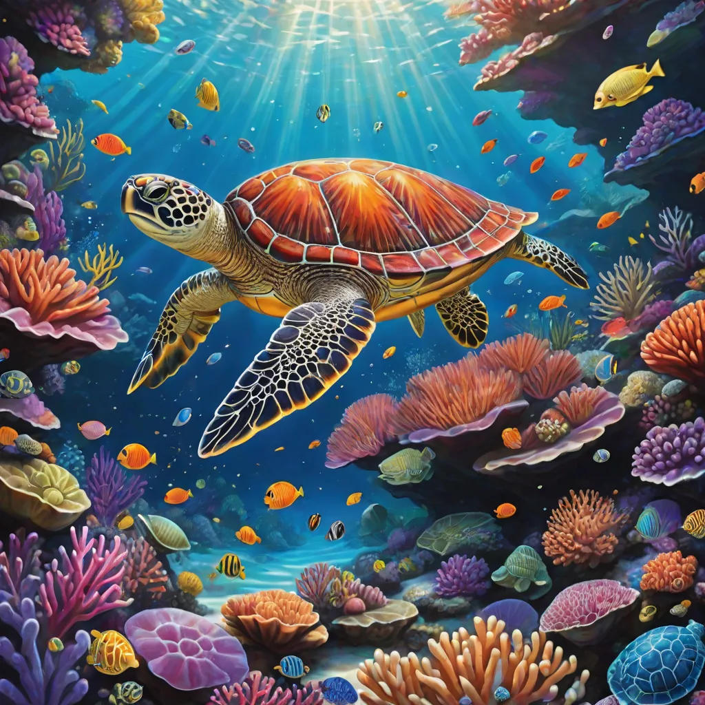 The Curious Turtle and the Secret of the Sea