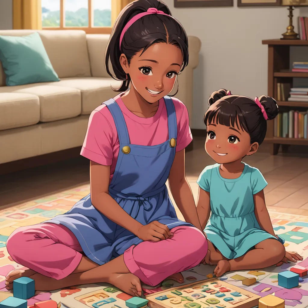 Big Sister's Alphabet Lesson