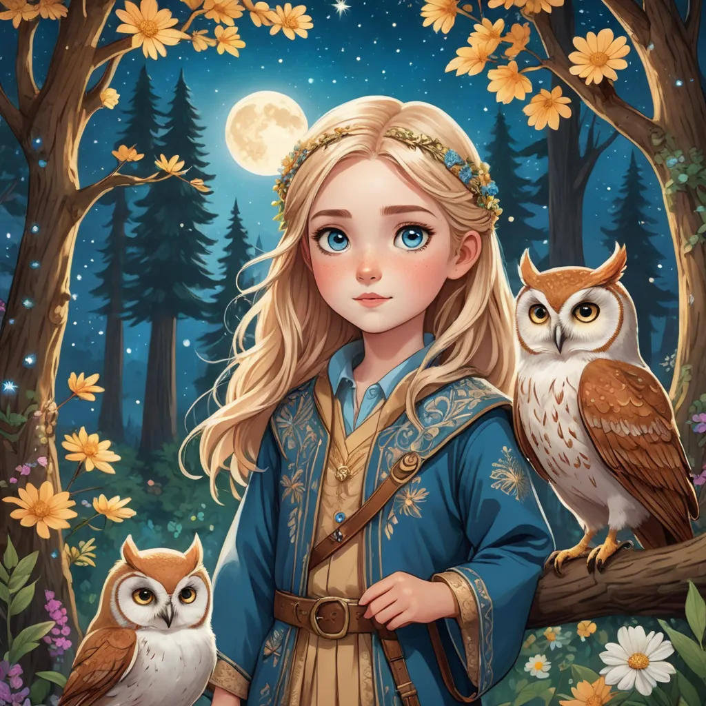 The Magical Adventure of Luna and the Enchanted Forest
