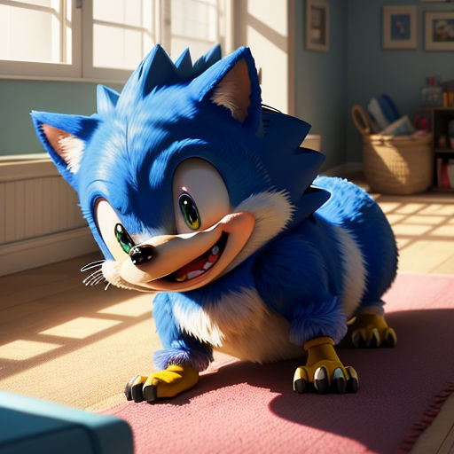 Sonic Cradling Baby Tails