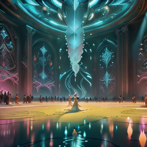 a scene from disney's live - action movie, the princess and the frog prince, with a stage set and a stage