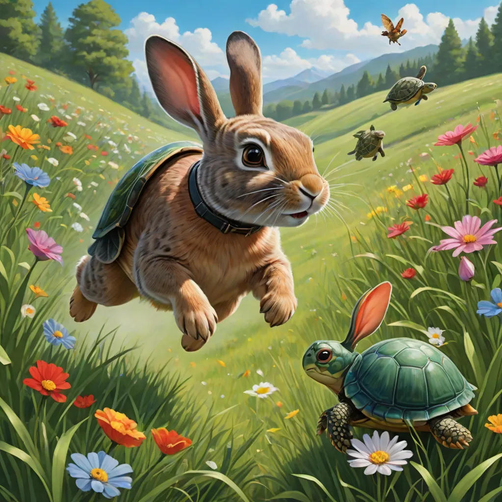 The Brave Little Rabbit and the Wise Turtle