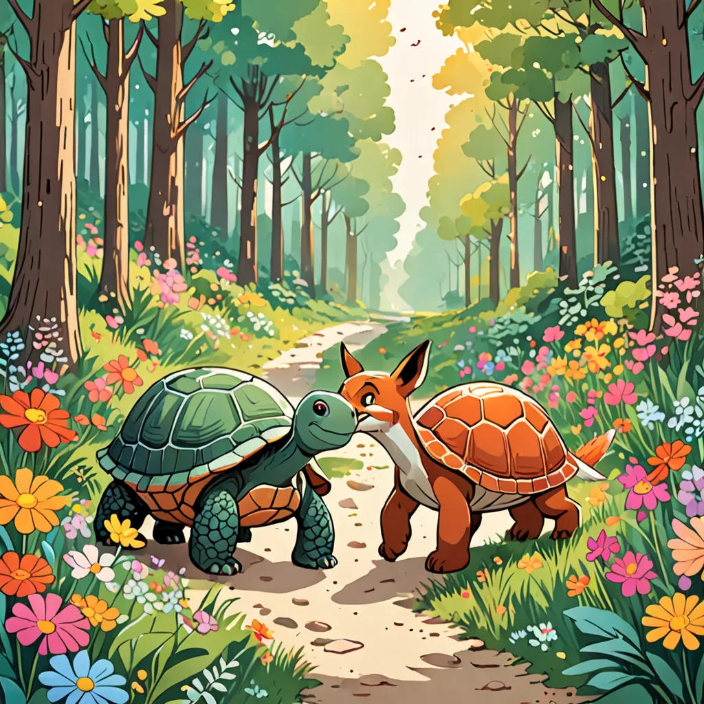 The Turtle and the Fox's Adventure