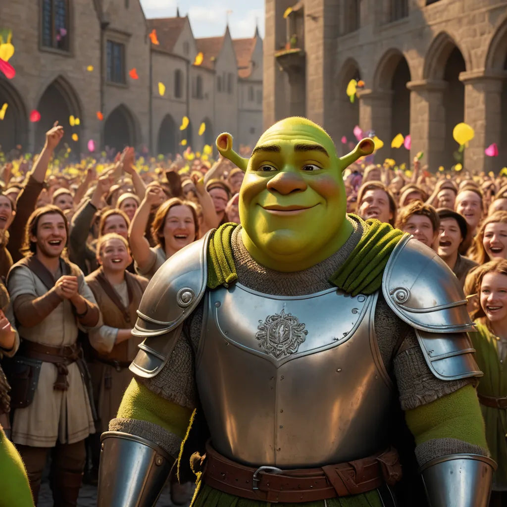 a group of people in costume standing in front of a crowd of people with balloons in the air and a man in a suit, renaissance, a renaissance painting, Dan Content, renaissance painting
