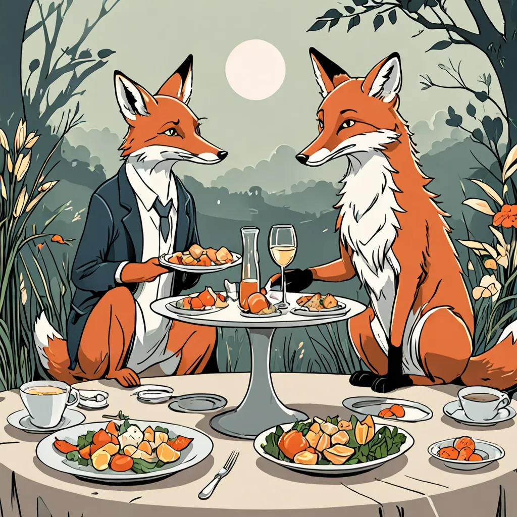 The Selfish Fox and the Clever Stork