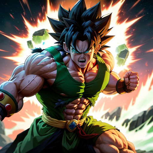 The Legendary Super Saiyan's Muscular Ascension