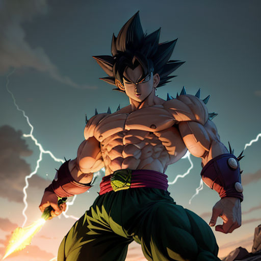 The Legendary Super Saiyan's Muscular Ascension