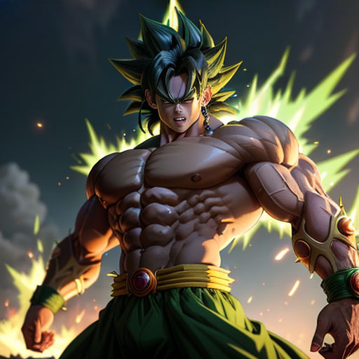 The Legendary Super Saiyan's Muscular Ascension