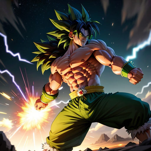 The Legendary Super Saiyan's Muscular Ascension